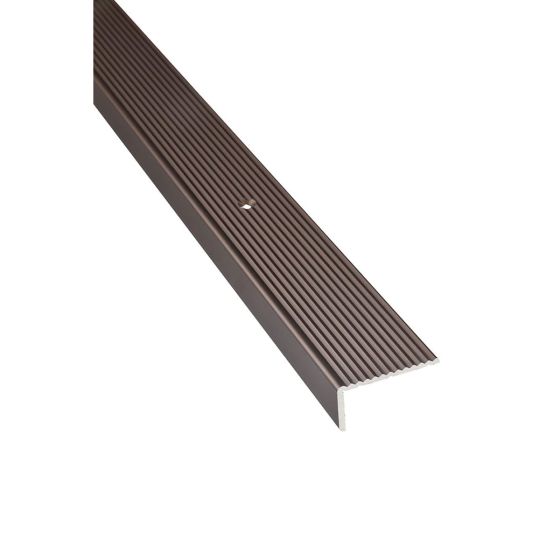 Lépcsőélvédő profil 40x20mm bronz 2,7 m